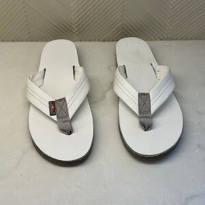 Rainbow Single Layer Hemp w/Arch Support & 1” strap Flip Flops.